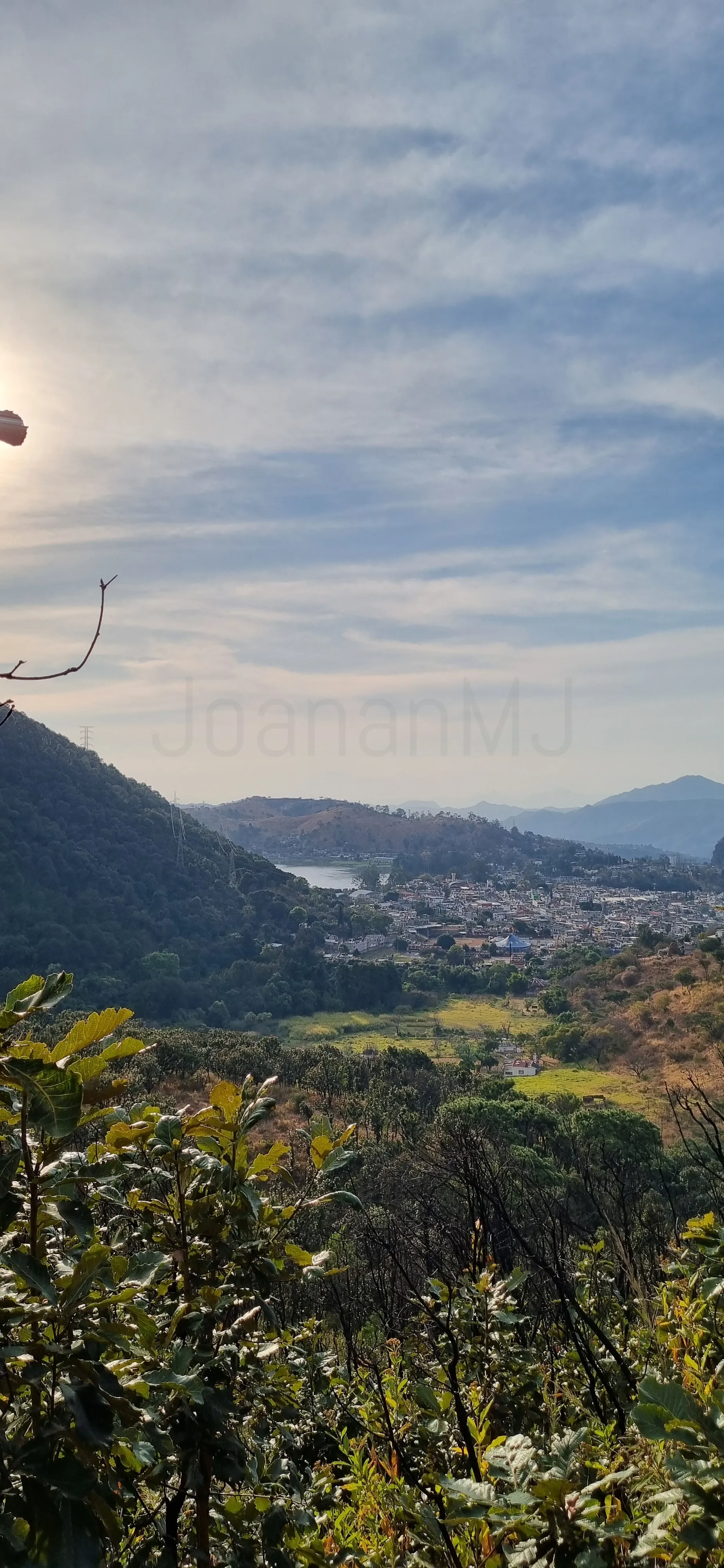 Vista de la localidad y el paisaje de Villa de Colorines